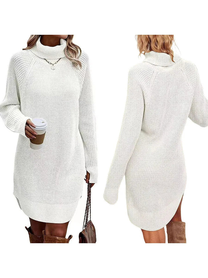 Melly | Robe Pull en Maille à Col Roulé