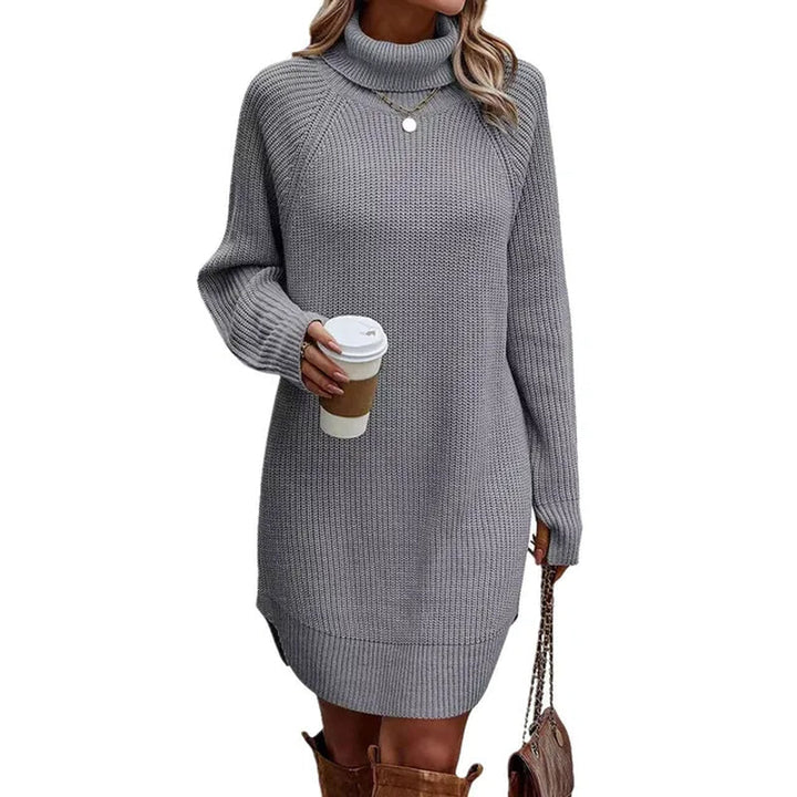 Melly | Robe Pull en Maille à Col Roulé