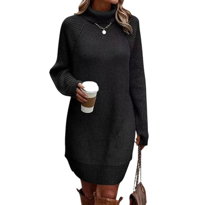 Melly | Robe Pull en Maille à Col Roulé