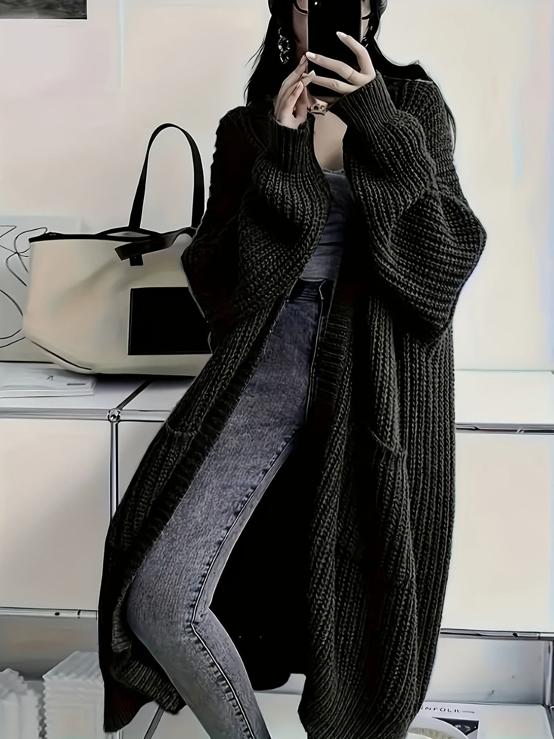 Alice | Cardigan Long à Capuchon