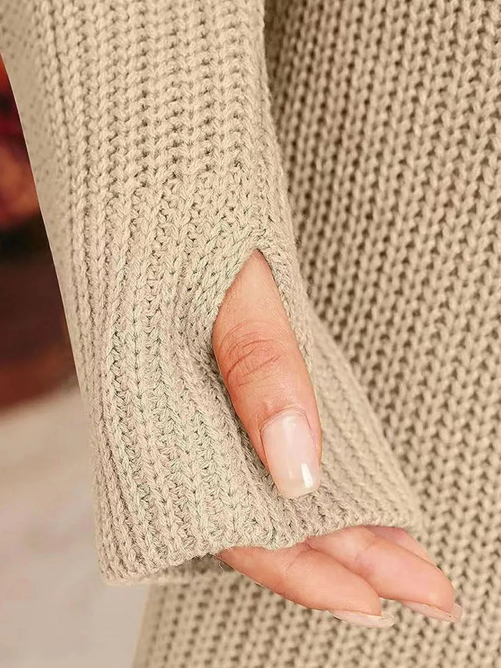 Melly | Robe Pull en Maille à Col Roulé