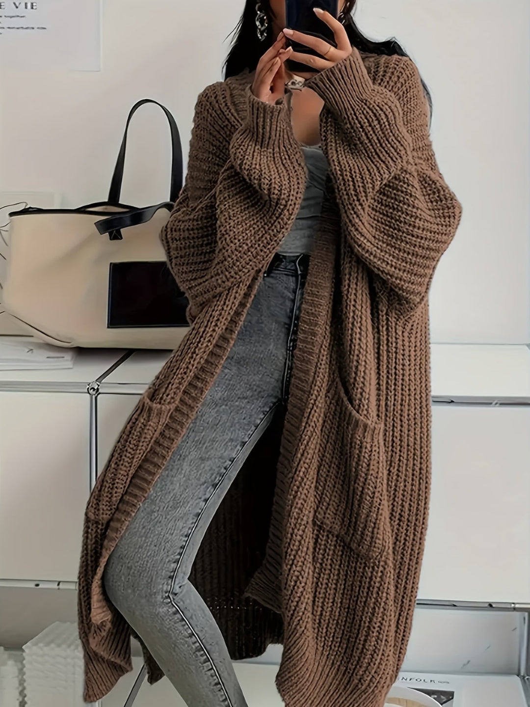 Alice | Cardigan Long à Capuchon