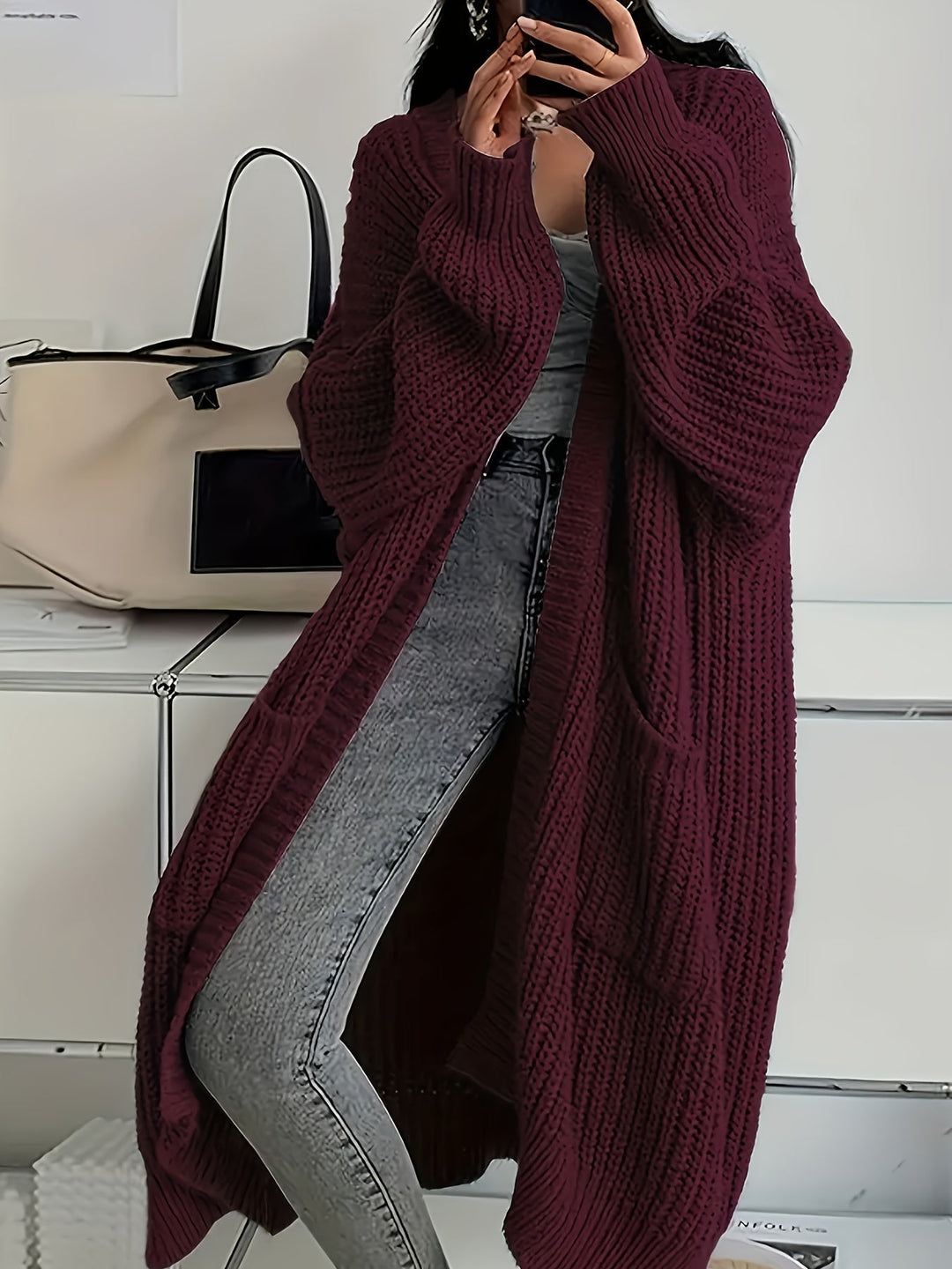 Alice | Cardigan Long à Capuchon
