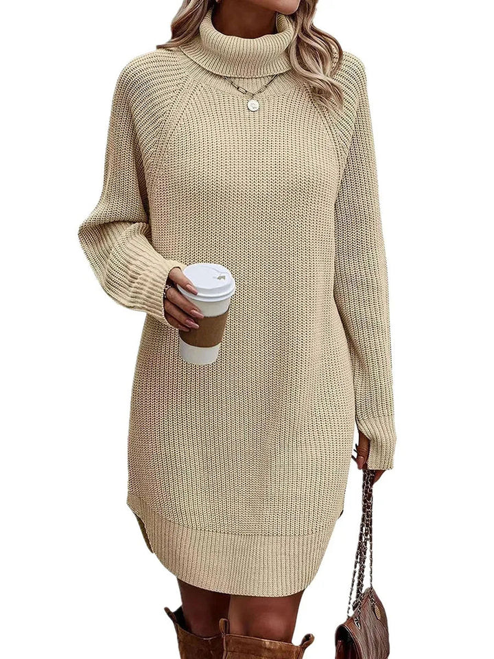 Melly | Robe Pull en Maille à Col Roulé