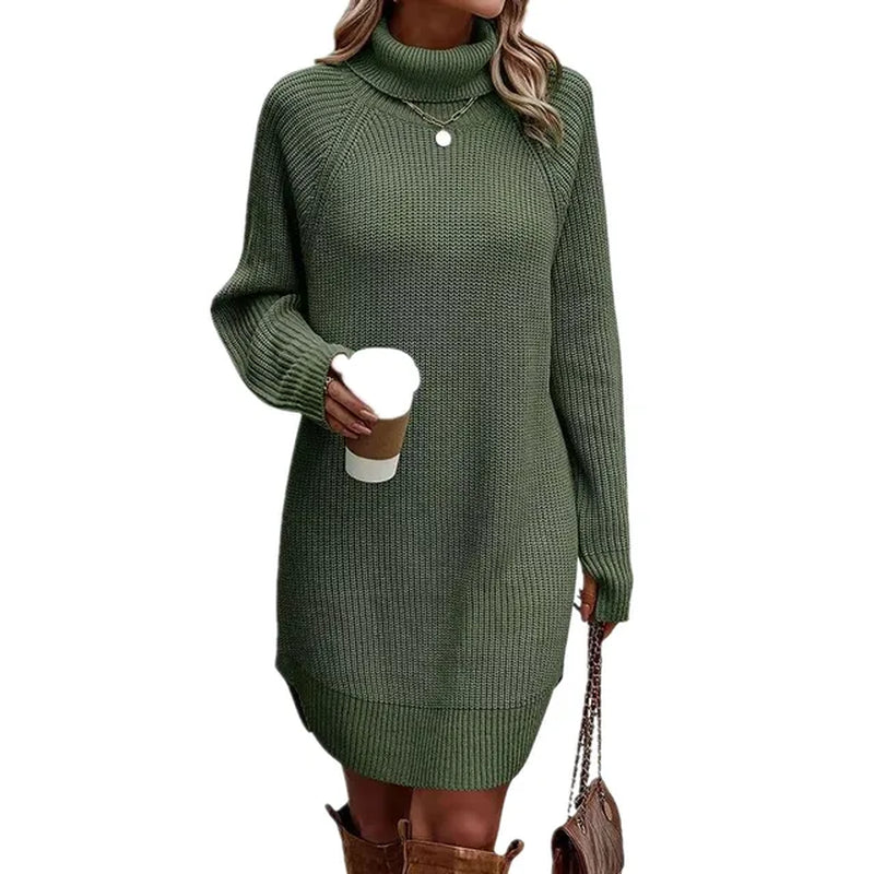 Melly | Robe Pull en Maille à Col Roulé