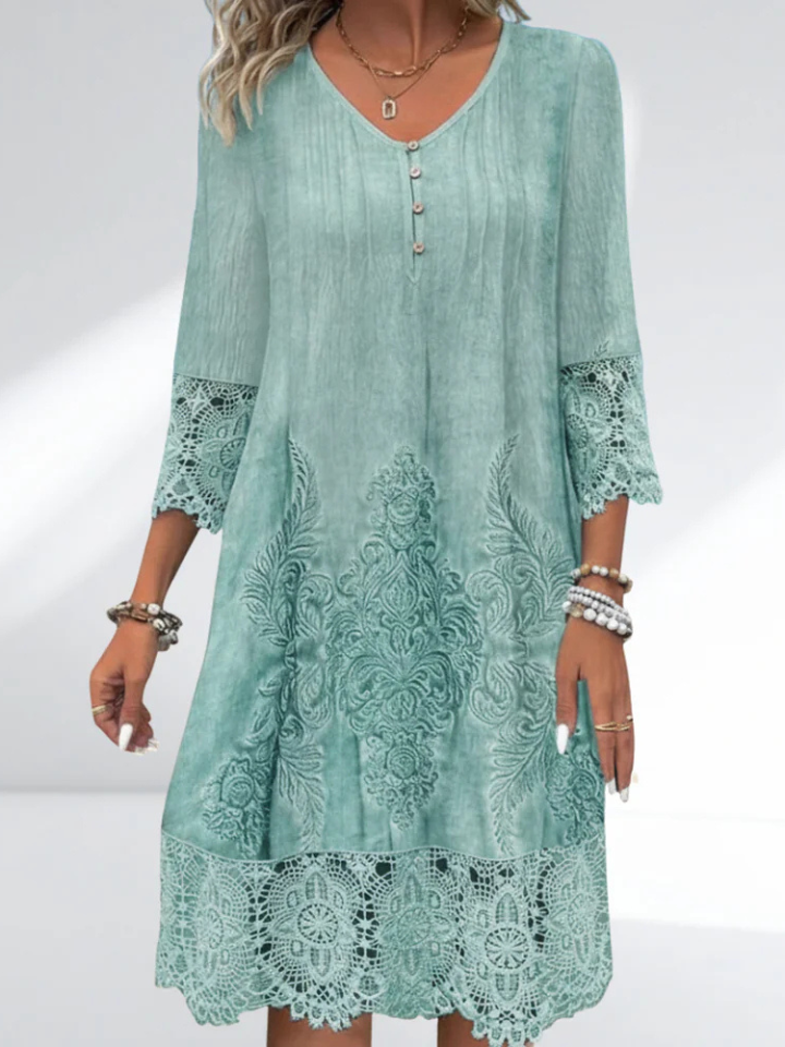 Timeless | Robe Midi en Dentelle – Robe Cocktail