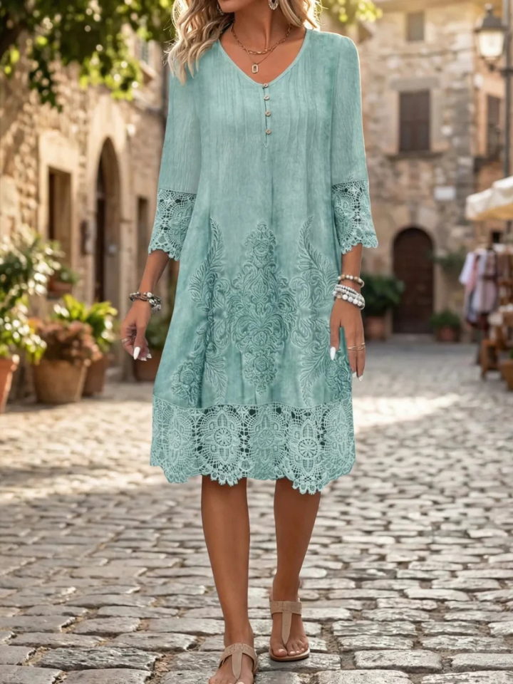 Timeless | Robe Midi en Dentelle – Robe Cocktail
