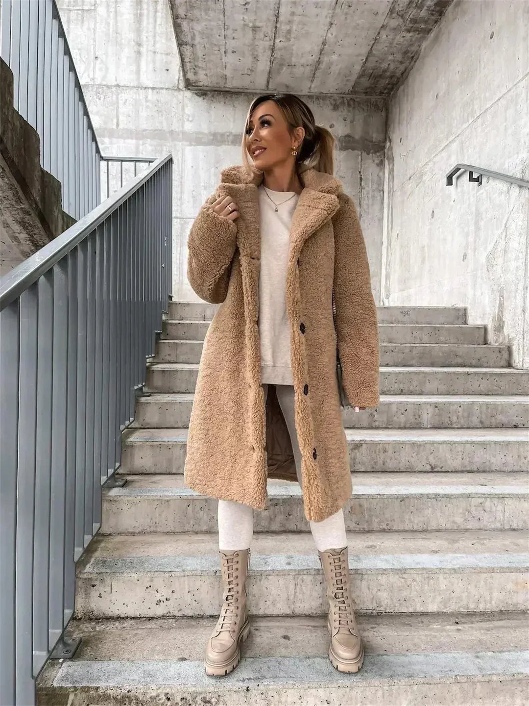 Colette | Manteau Teddy Doux