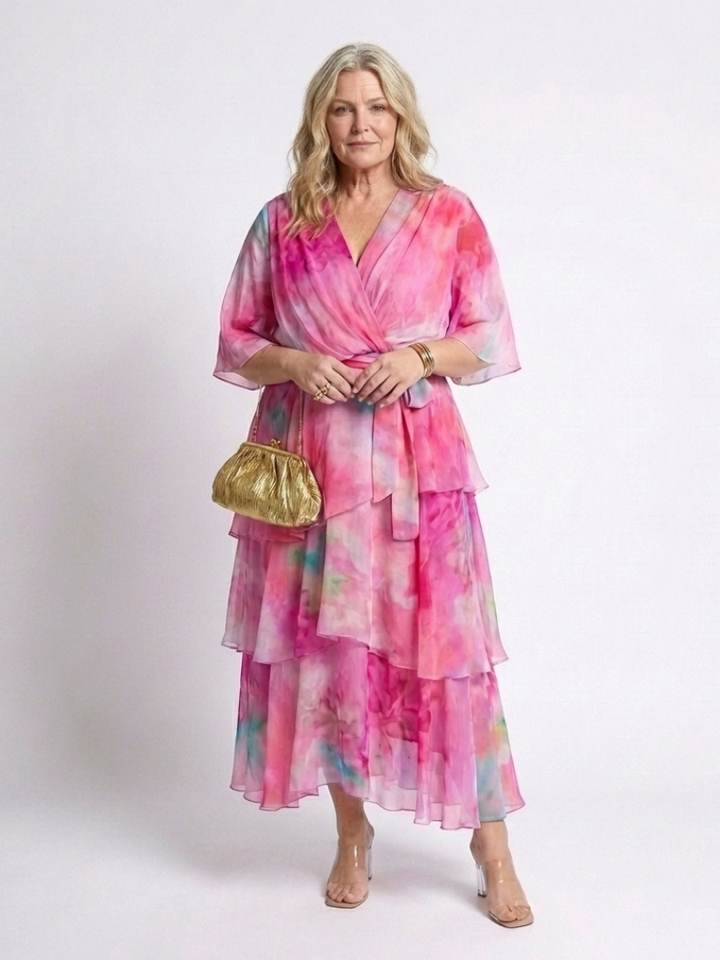 Calista | Robe Maxi Transparente à Ceinture Nouée
