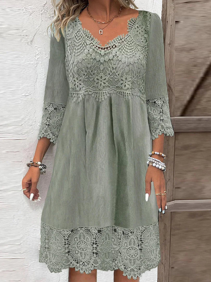 Timeless | Robe Midi en Dentelle – Robe Cocktail