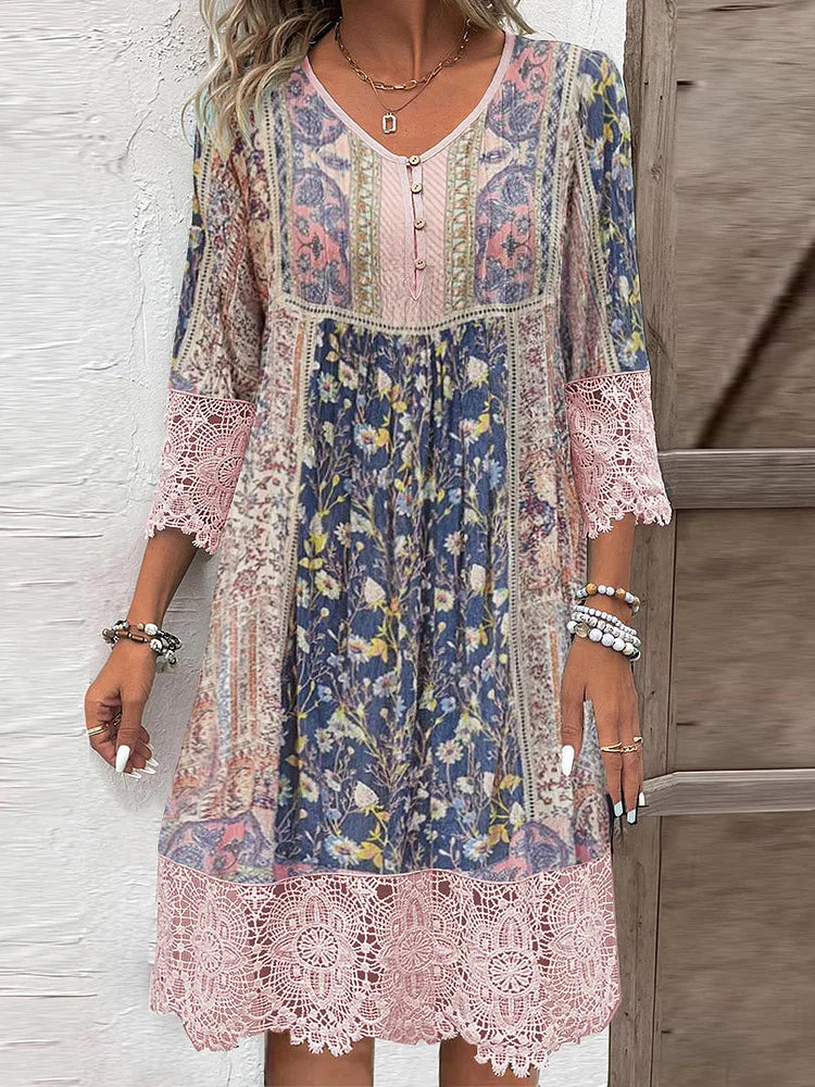 Timeless | Robe Midi en Dentelle – Robe Cocktail