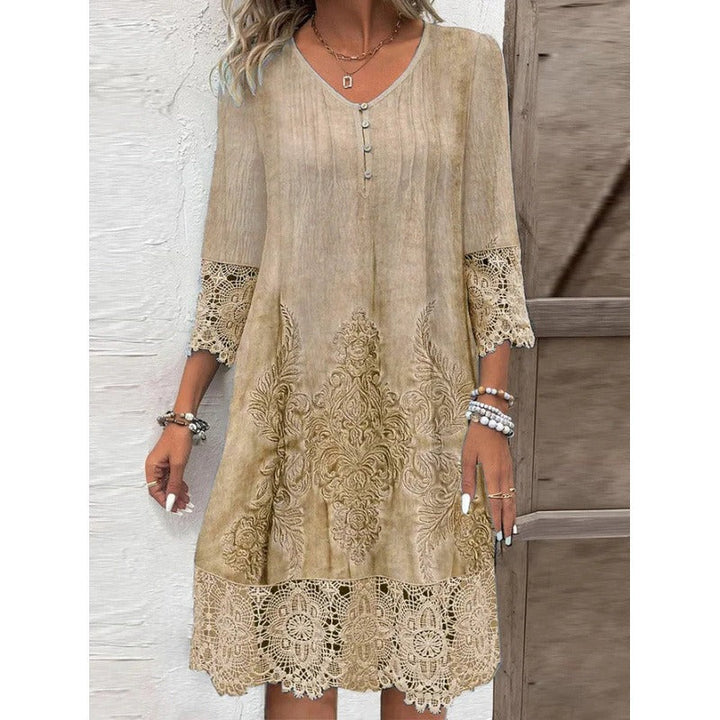 Timeless | Robe Midi en Dentelle – Robe Cocktail