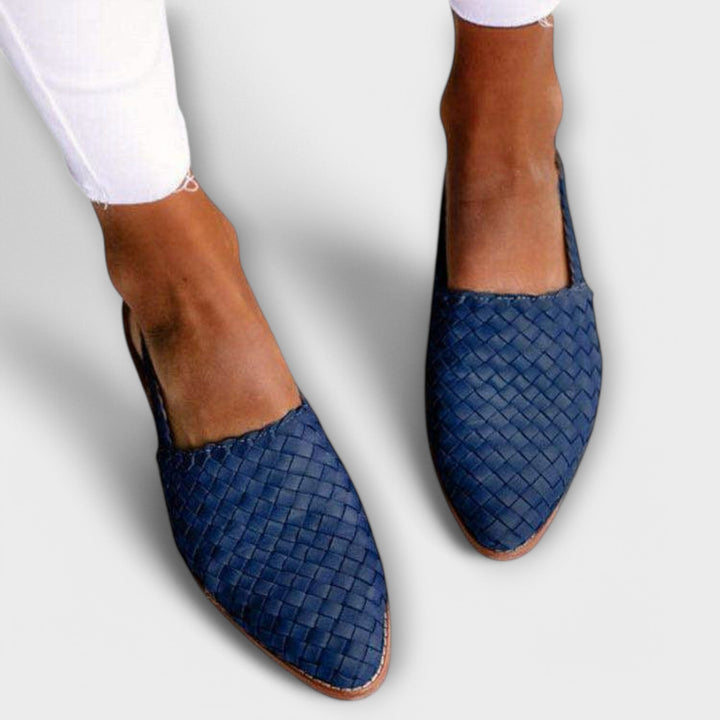 Aurora | Mocassins Tissés à Bride Arrière