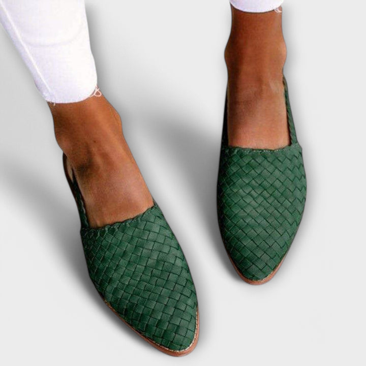 Aurora | Mocassins Tissés à Bride Arrière