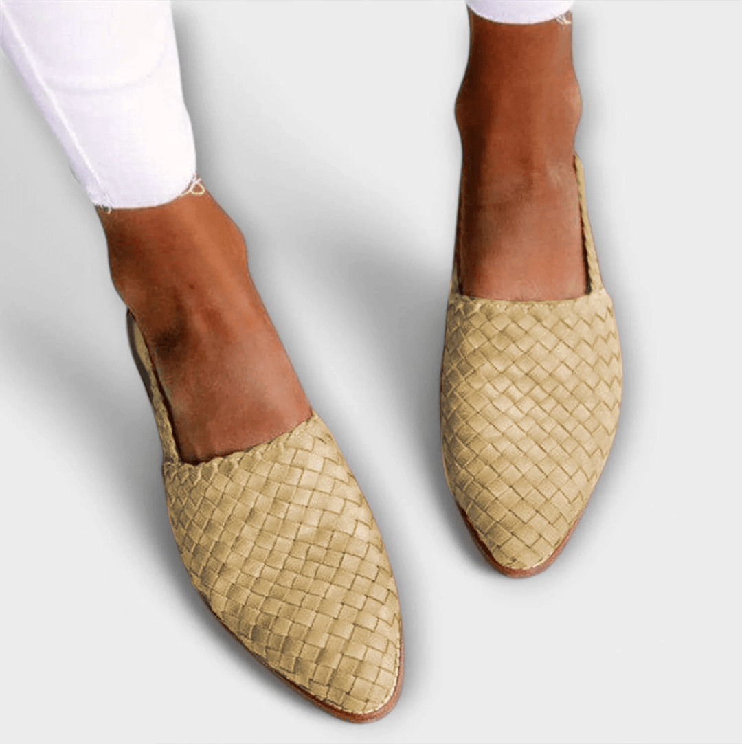 Aurora | Mocassins Tissés à Bride Arrière