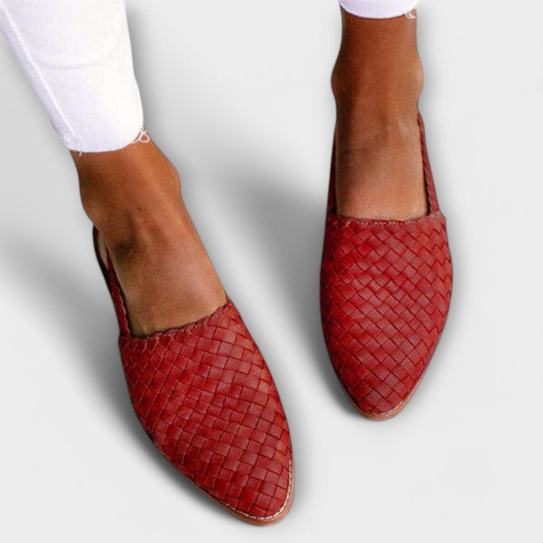 Aurora | Mocassins Tissés à Bride Arrière
