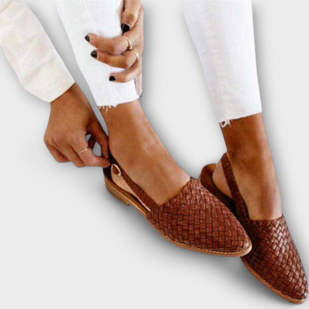 Aurora | Mocassins Tissés à Bride Arrière