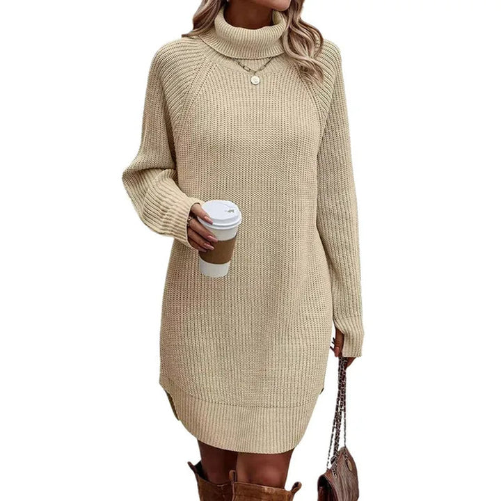 Melly | Robe Pull en Maille à Col Roulé