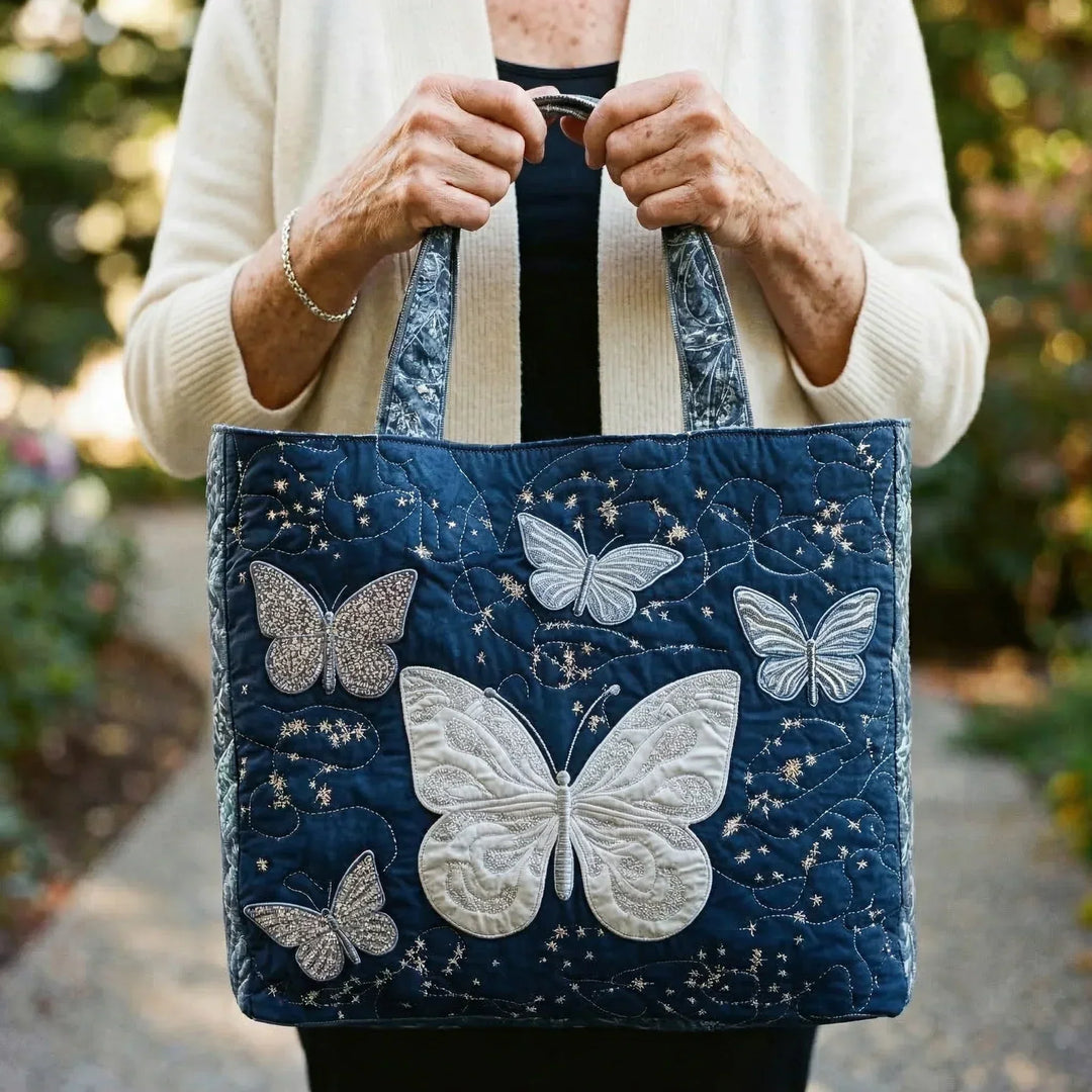 Sac artisanal - Papillon argenté